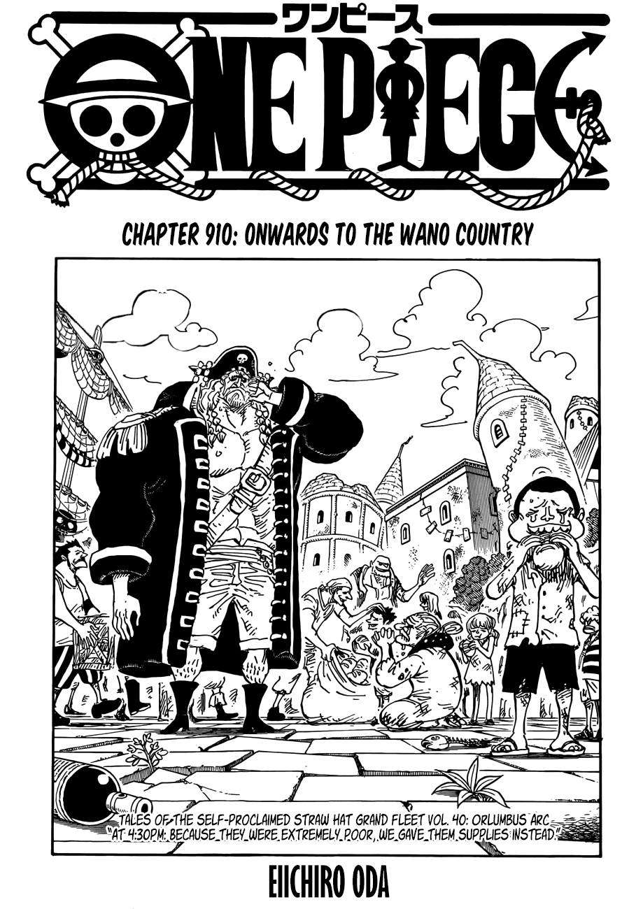 One Piece Chapter 910 - Next Chapter 911